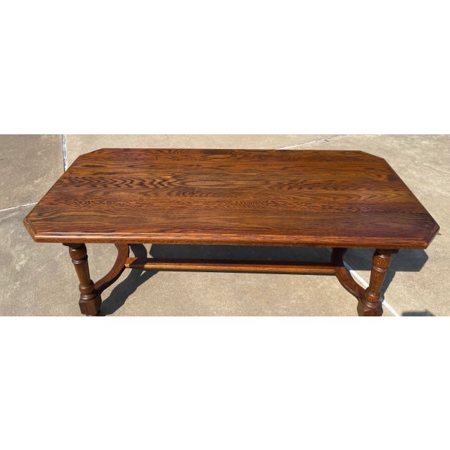 Brown French Country Dining Table - Seats 8 For Sale - Image 8 of 12