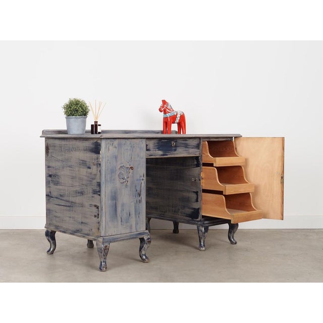 Wood Danish Pine Desk, 1960s For Sale - Image 7 of 16