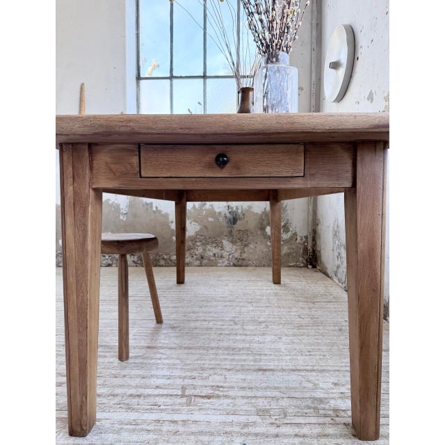 Vintage Farmhouse Table in Oak, 1970s For Sale - Image 14 of 18