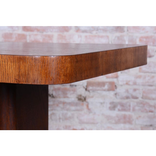 Art Deco Dining Table in Oak by J. Halabala for Up Zavody, 1930s For Sale - Image 4 of 11