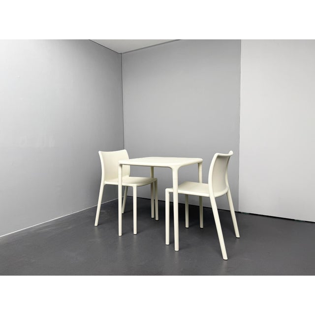 Ivory Air Chair and Table by Jasper Morrison for Magis, Italy, 2000s, Set of 3 For Sale - Image 8 of 10