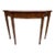 Vintage Hepplewhite Style Mahogany and Burled Wood Inlaid Console Table For Sale