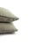 Gray Aqua Geometric Chenille Pattern With Self-Welt Pillow Cover - 20" X 20" For Sale - Image 4 of 6