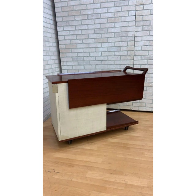 Mid Century Modern Paul Frankl Expanding Serving Cart For Sale In Chicago - Image 6 of 12