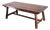French Mid-Century Brutalist Pine Dining Table For Sale