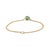 Green 14k Yellow Gold 1.85Ct Emerald Solitaire Teardrop Curb Chain Bracelet For Sale - Image 8 of 15