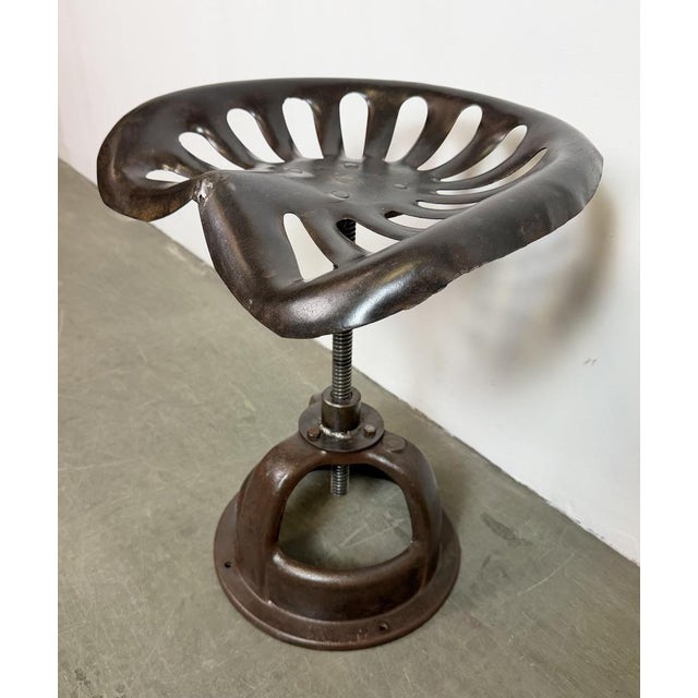 Vintage Industrial Swivel Chair, 1950s For Sale - Image 11 of 17