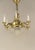 Brass Chandelier with 6 Candles, Budapest, 1930s For Sale - Image 9 of 13