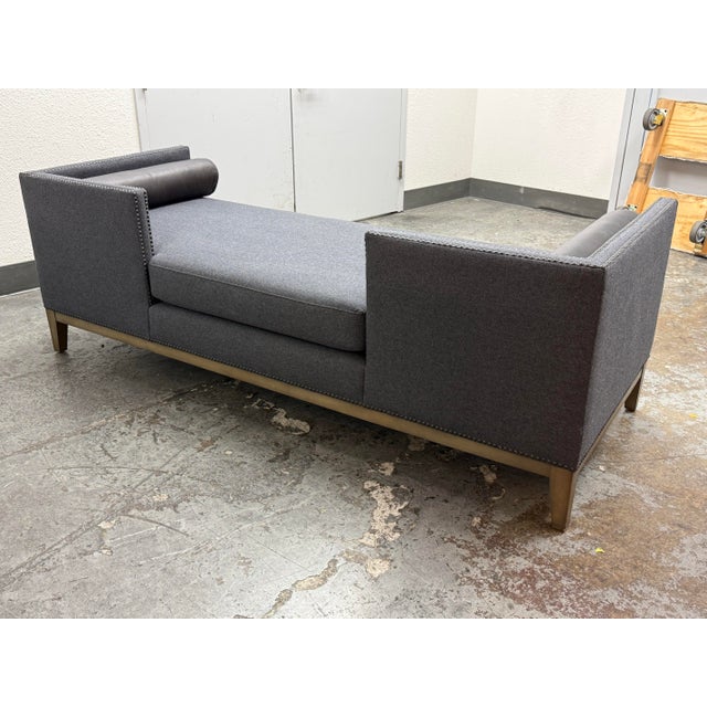 Four Hands Mercury Double Chaise For Sale In San Francisco - Image 6 of 12