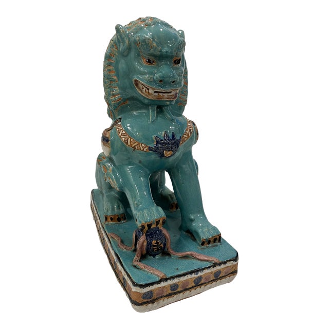 Chinese Ceramic Lion Late 20th Century For Sale