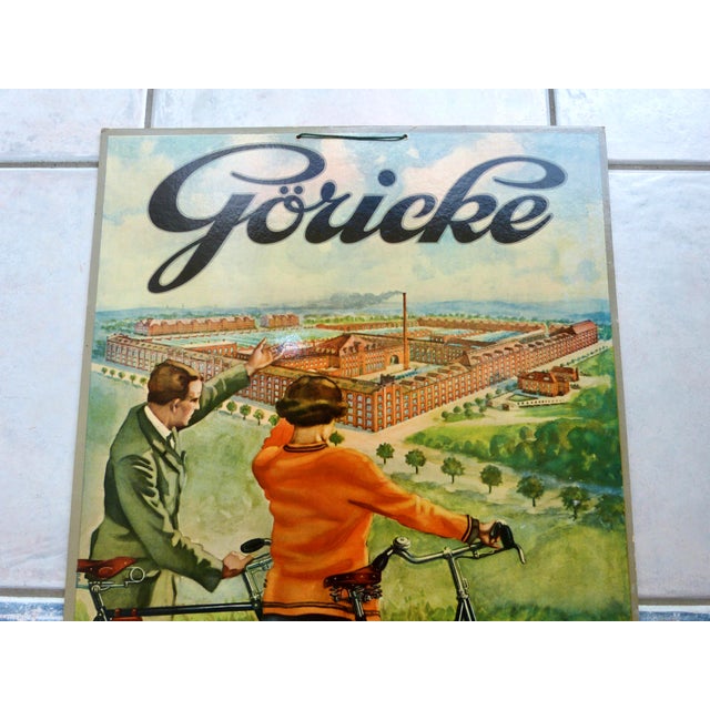 Cardboard Advertising Poster Göricke in Top, 1930 For Sale - Image 3 of 10