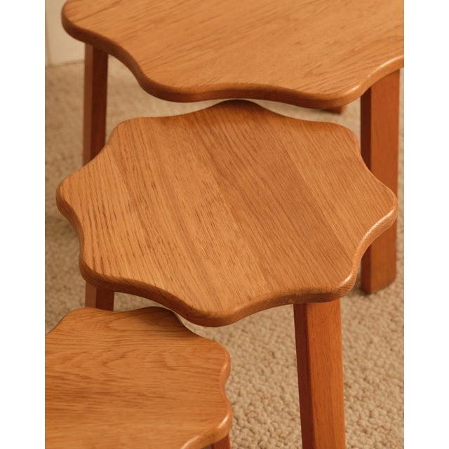 Vintage Nesting Tables, 1980s, Set of 3 For Sale - Image 3 of 10