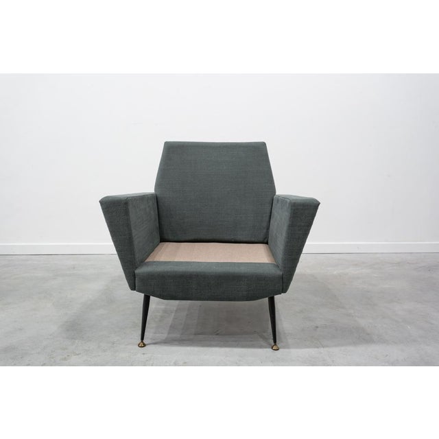 Black Set of Mid-Century Armchairs For Sale - Image 8 of 11