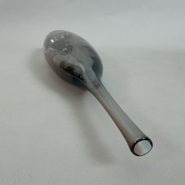 20th Century Modern Smoked Green Water Glass Vase by K Engman for Kosta Boda For Sale - Image 5 of 11