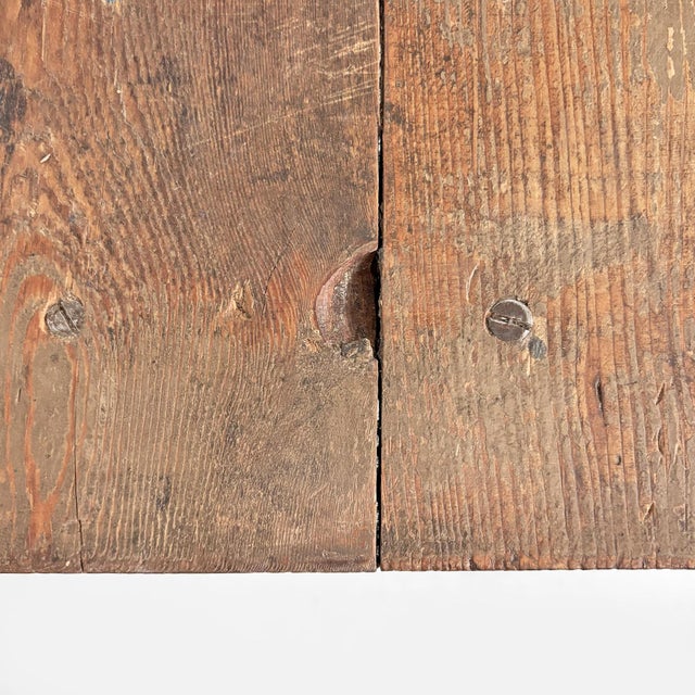 Italian Industrial Wooden and Cast Iron Console Table, 1800s For Sale - Image 17 of 18