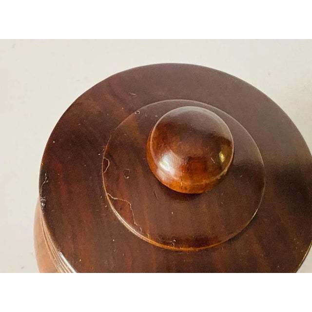 Brown Tobacco Pot with Lid, France, 1970s For Sale - Image 4 of 12