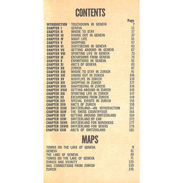 "Twa Getaway Guide Zurich/ Geneva" 1971 Keown, Ian M. For Sale - Image 4 of 4