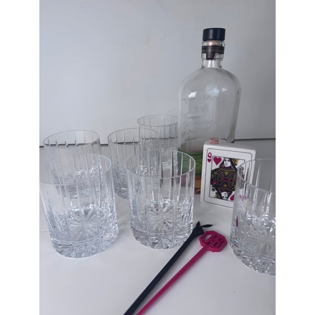 2010s Crystal Rocks Glasses, Set of 6 For Sale - Image 5 of 9