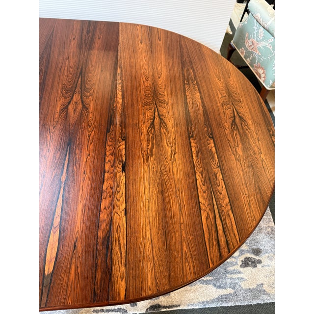 Zebra Wood Extension Dining Table, 48 Inches For Sale - Image 10 of 12