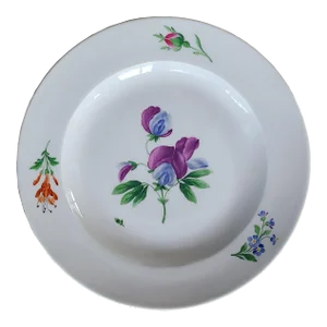 Vintage Meissen Salad Plate or Rimmed Soup Bowl