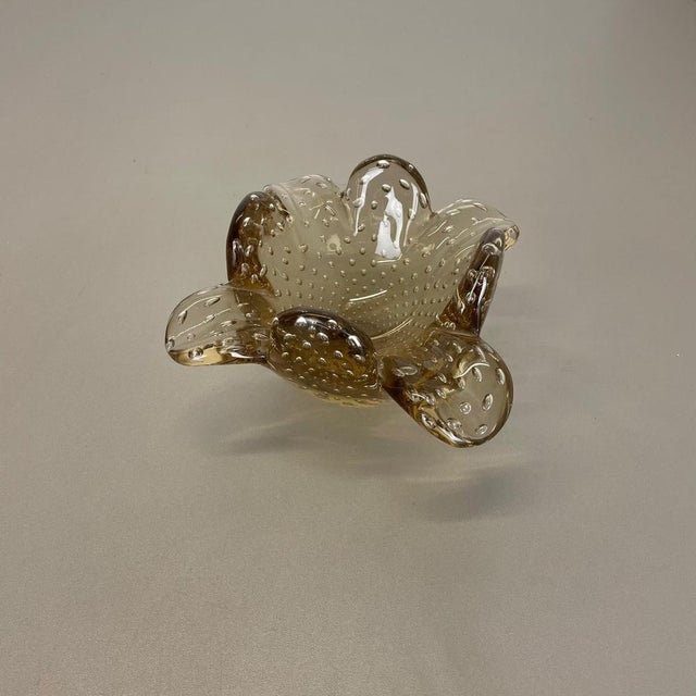 Glass Bowl Element Shell Ashtray from Barovier and Toso, Italy, 1970s For Sale - Image 4 of 17