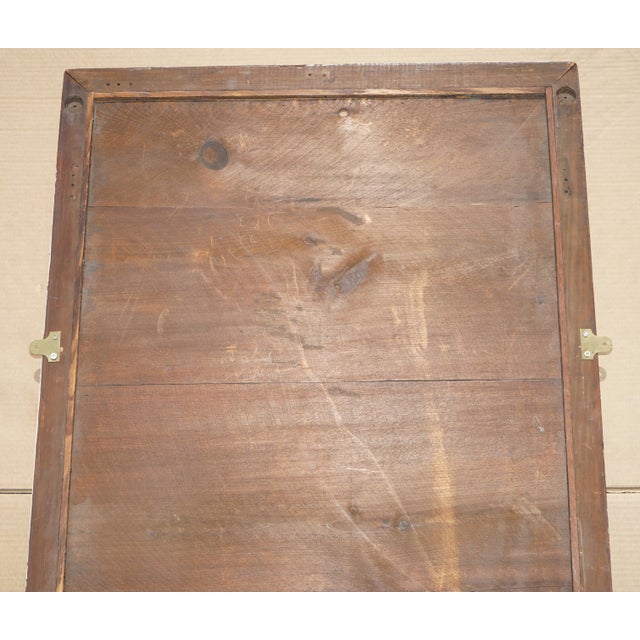 Large Antique English Victorian Wall-Mounted Mirror with Bevelled Hardwood Frame For Sale - Image 14 of 16