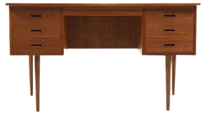 Danish Writing Desk in Teak, 1950s