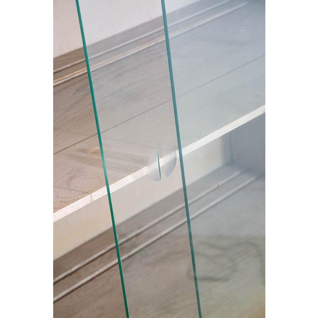 1960s Mid Century Modern China Cabinet Hutch Meier Pohlmann Blonde Glass Doors Vintage For Sale - Image 9 of 11