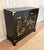 Black Lacquered Asian Painted 2-Door Chest / Cabinet For Sale - Image 4 of 4