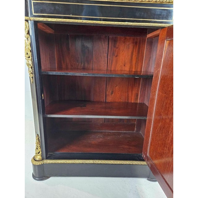 French Napoleon III Boulle Cabinet, 1880s For Sale - Image 12 of 18