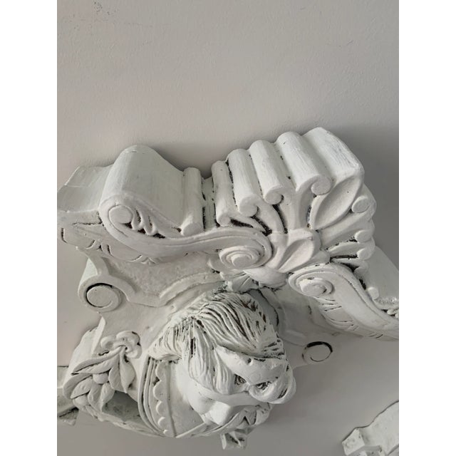 Shabby Chic Pair of Vintage Plaster Relief Female Busts by Irving B Last For Sale - Image 3 of 13