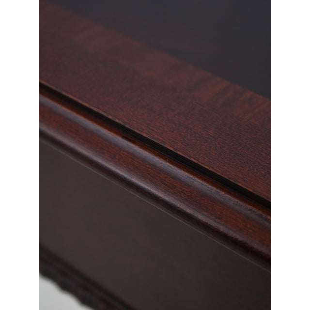 Thomasville Mahogany Ball & Claw Console Table For Sale - Image 12 of 18
