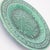 Farmhouse 19th Century French Green Majolica Fern & Leaves Greek Key Plate For Sale - Image 3 of 6