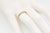 Metal Vintage 14k Yellow Gold Diamond Half-Eternity Band – Size 8.5 For Sale - Image 7 of 7