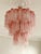 Large Pink Murano Glass Chandeliers, Set of 2 For Sale - Image 4 of 9