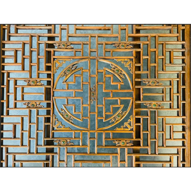 Early 20th Century Early 20th Century Large, Square Hand-Carved Chinese Coffee Table For Sale - Image 5 of 12