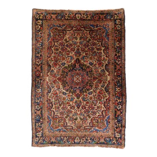 1940s Hand Made Persian Rug 4'10"x 7' For Sale