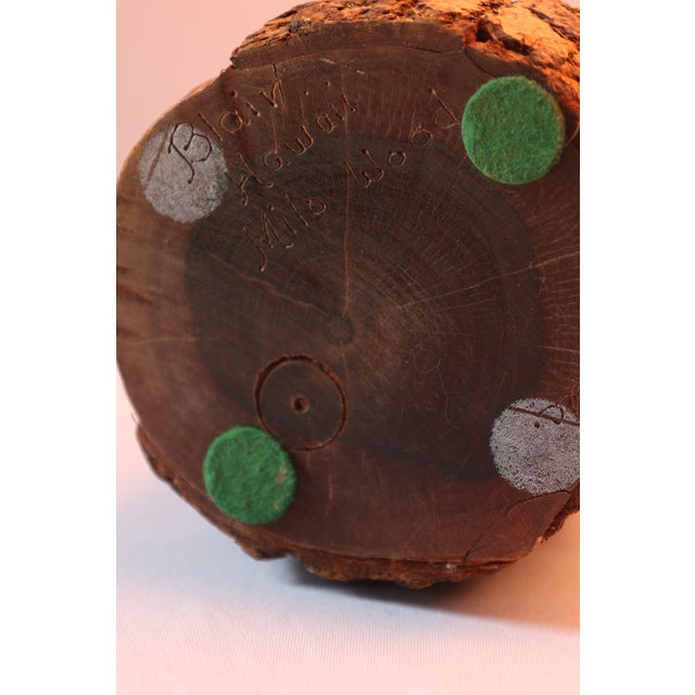 Late 20th-Century Signed Hawaiian Milo Wood Sculpture Brandon Blair For Sale In New York - Image 6 of 8