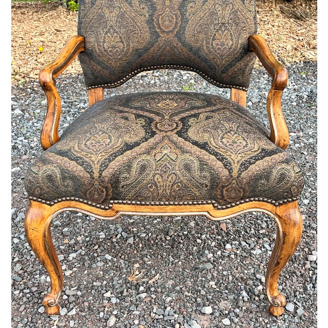 Kreiss Kreiss Palazzo Armchair With Nailhead Trim For Sale - Image 4 of 10