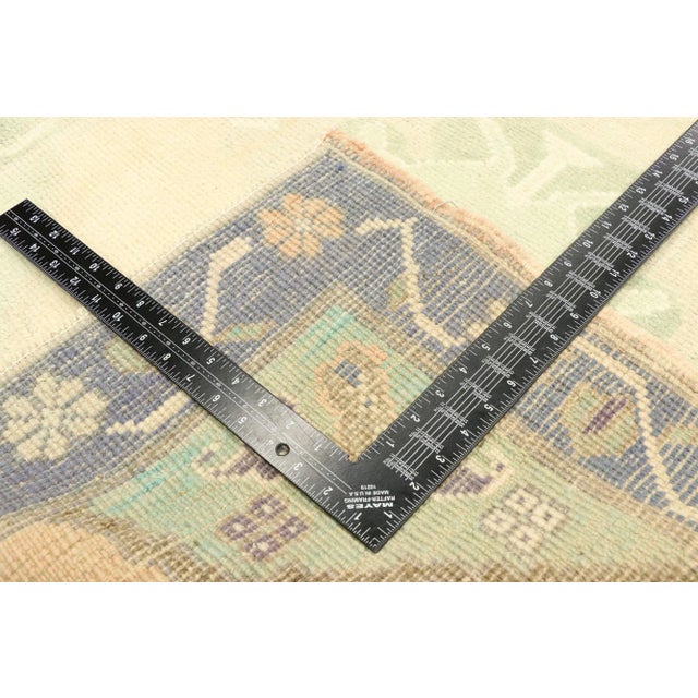 Mid 20th Century Vintage Turkish Oushak Rug Runner - 02'11 X 06'10 For Sale - Image 5 of 10