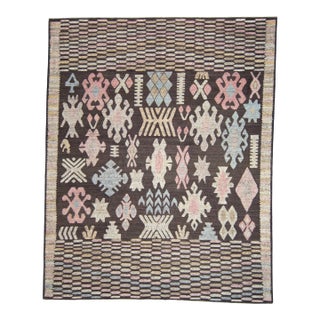 Turkish Kilim Oriental Handmade Flatweave 10'2" x 12'7" #18678 For Sale