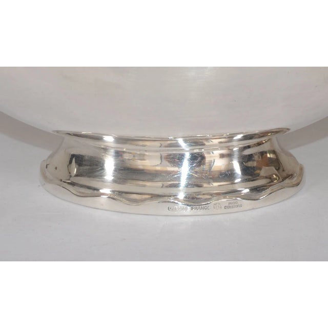 1935s Christofle France Gallia Silver Plate Sauceboat & Swan Ladle Art Deco For Sale - Image 11 of 12