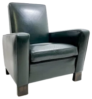 Wood and Leather Armchair by Emiel Veranneman, 1958