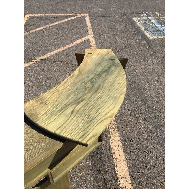 Mid-Century "Boomerang" Atomic Curved Desk For Sale In Denver - Image 6 of 11