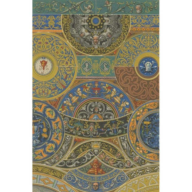 Jesta, Renaissance Ceiling Ornament, Plate LIX, 1869, Print For Sale - Image 5 of 10