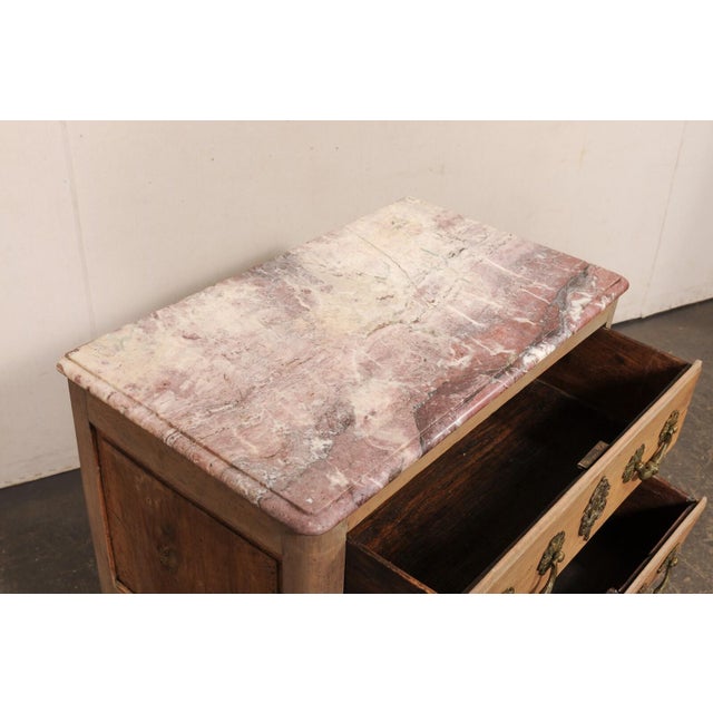 18th Century French Classical Two-Tone Marble Top Chest For Sale - Image 12 of 12
