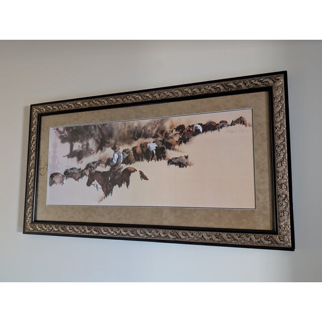 Professionally matted and framed limited edition print of "Heading Up French Glen", signed by the artist, William...
