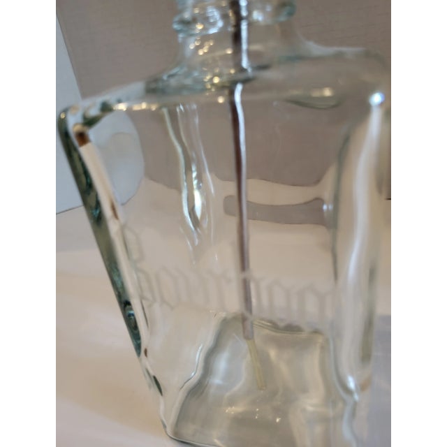 Mid 20th Century Vintage Glass Pump Bourbon Decanter For Sale - Image 5 of 7