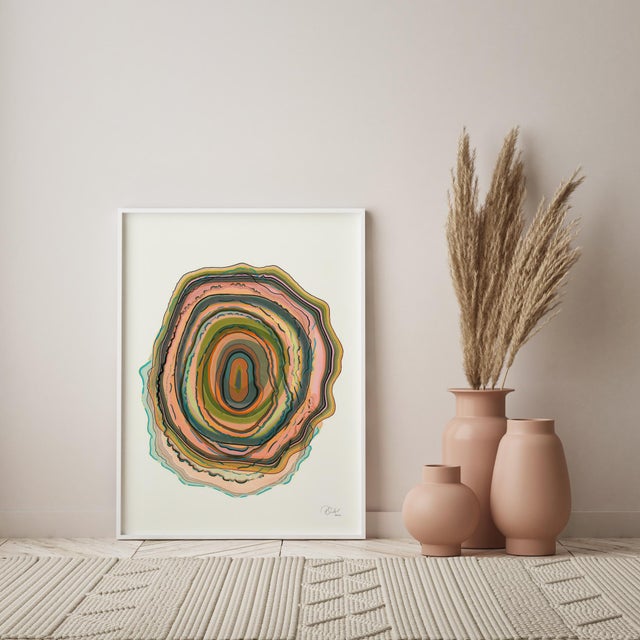 Pernille Snedker, Double Woodrings #02, Giclée Print For Sale - Image 3 of 9