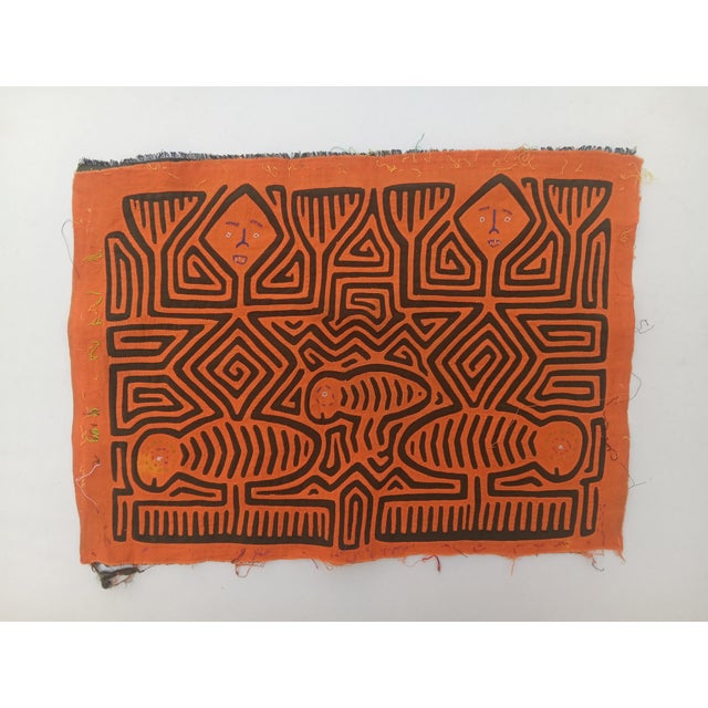 Mola Fabric by Cuna Indians from San Blas Island, Panama, 1970s For Sale - Image 3 of 3